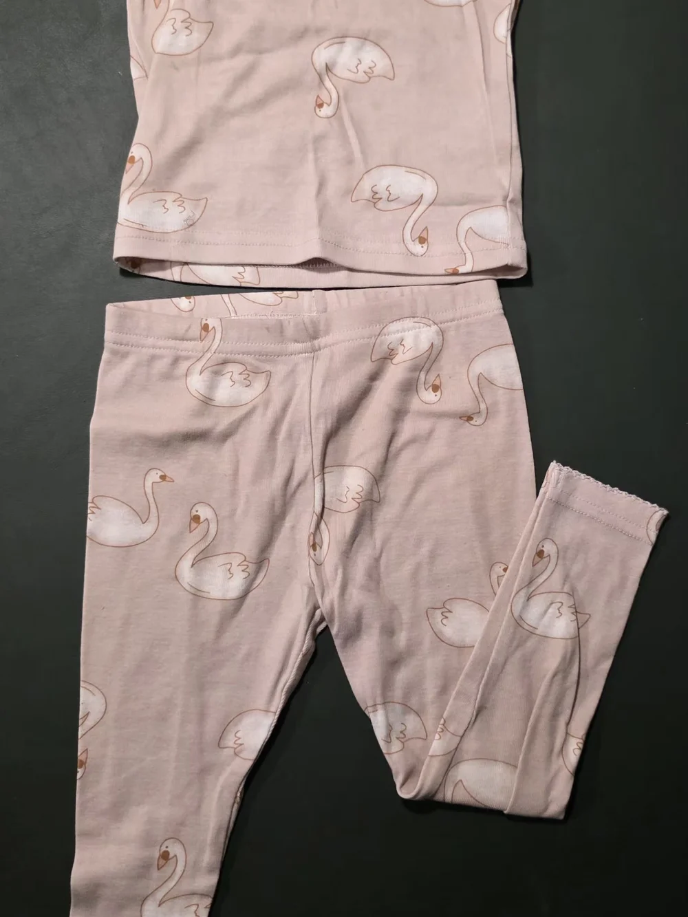 Carter's Light Pink Swan Pajama Set for Kids